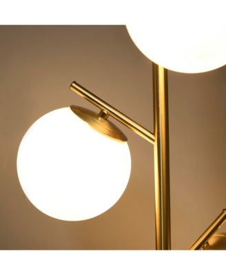 Modern Floor Lamp with Globe Shades, Sding Lamp,