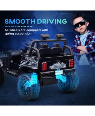 12V Ride on Car, Ride on Truck w/ 4 Suspension Wheels,