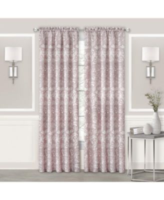 Watercolor Lillies & Cherry Blossoms Floral Charlotte Pastel Semi Sheer Single Window Curtain Panel