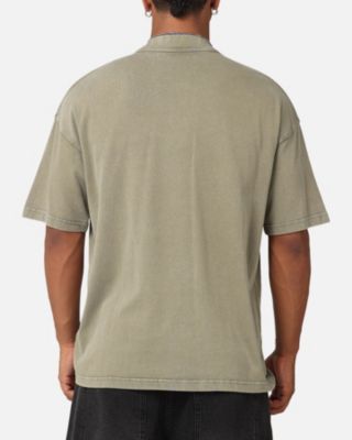 Men's Anti XY Mock Neck T-Shirt, Green - Small