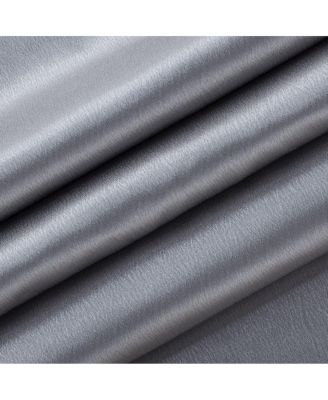 Basic Faux Silk Rod Pocket Shimmery Sheer Single Window Curtain Panel