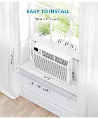 12,000 BTU Window Air Conditioner Cools up to 550 Sq. ft, Ultra Quiet Window AC Unit with Remote Control, 4 in 1 , Sleep Mode