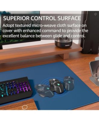 Large Gaming Mouse Pad Extended Mousepad with Micro-Weave Cloth, Non-Slip Base, Water Resist Keyboard Pad for Office Home, 31.5x15.7in