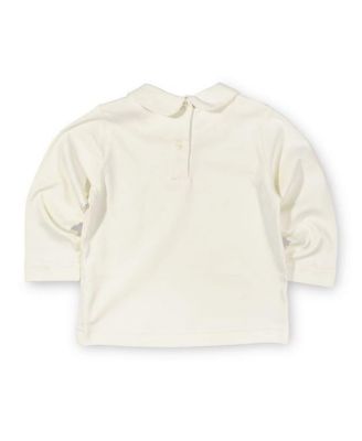 Toddler Girls Knit Long Sleeve Blouse With Embroidered Flowers