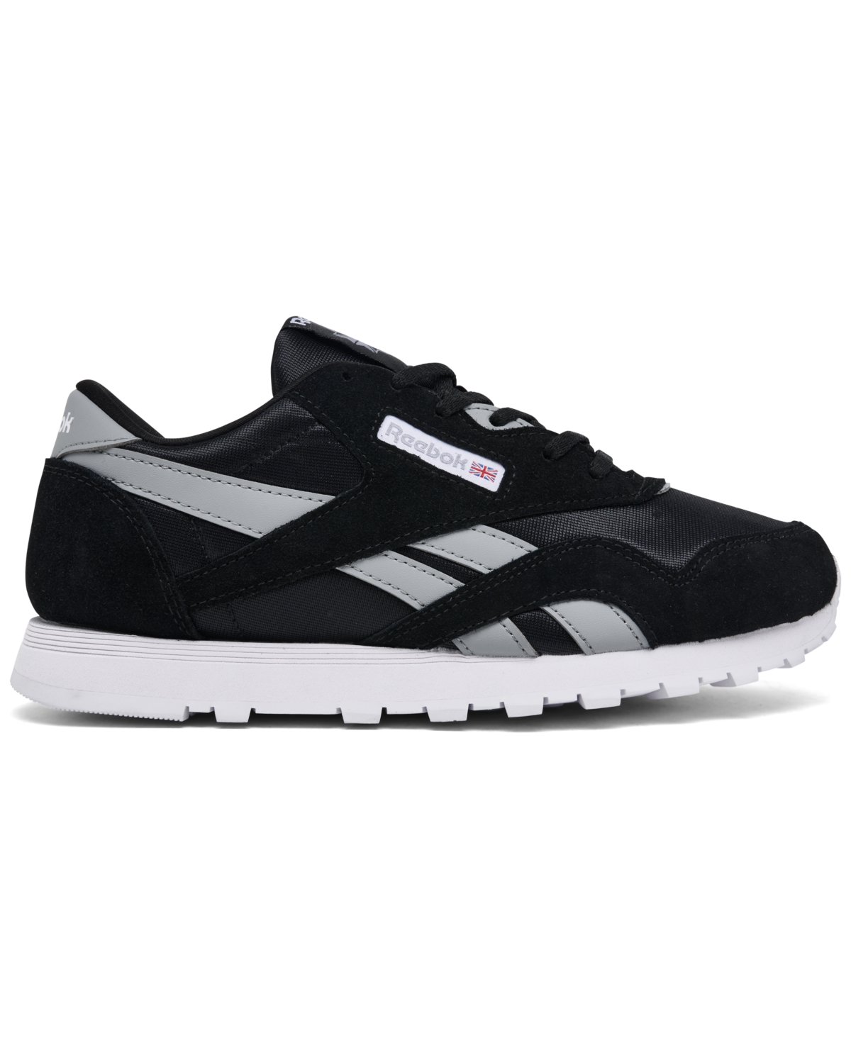 Reebok Big Kids Classic Nylon Casual Sneakers From Finish Line In Black