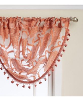 Organza Sheer Milawi Complete 5 Piece Window Curtain Set