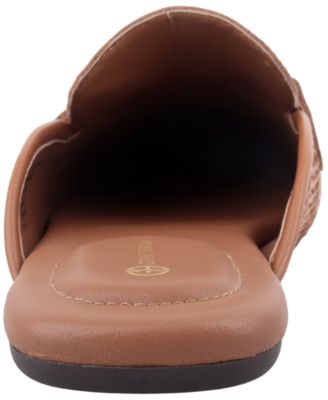 Women's Kayda Raffia Woven Slip On Mules