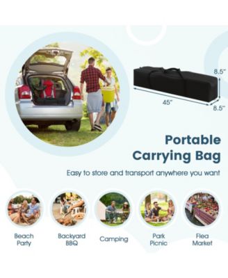 14 X 9.2 FT Pop up Canopy Tent with 2 Convertible Sidewalls to Awning & Stakes