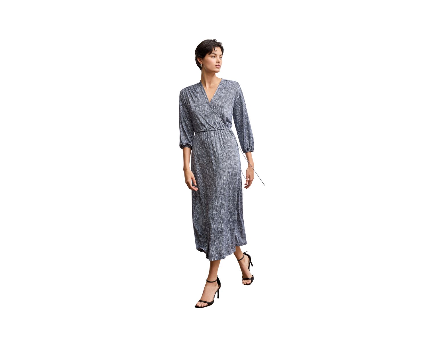 Women's Hope Wrap Dress - Printed Jersey