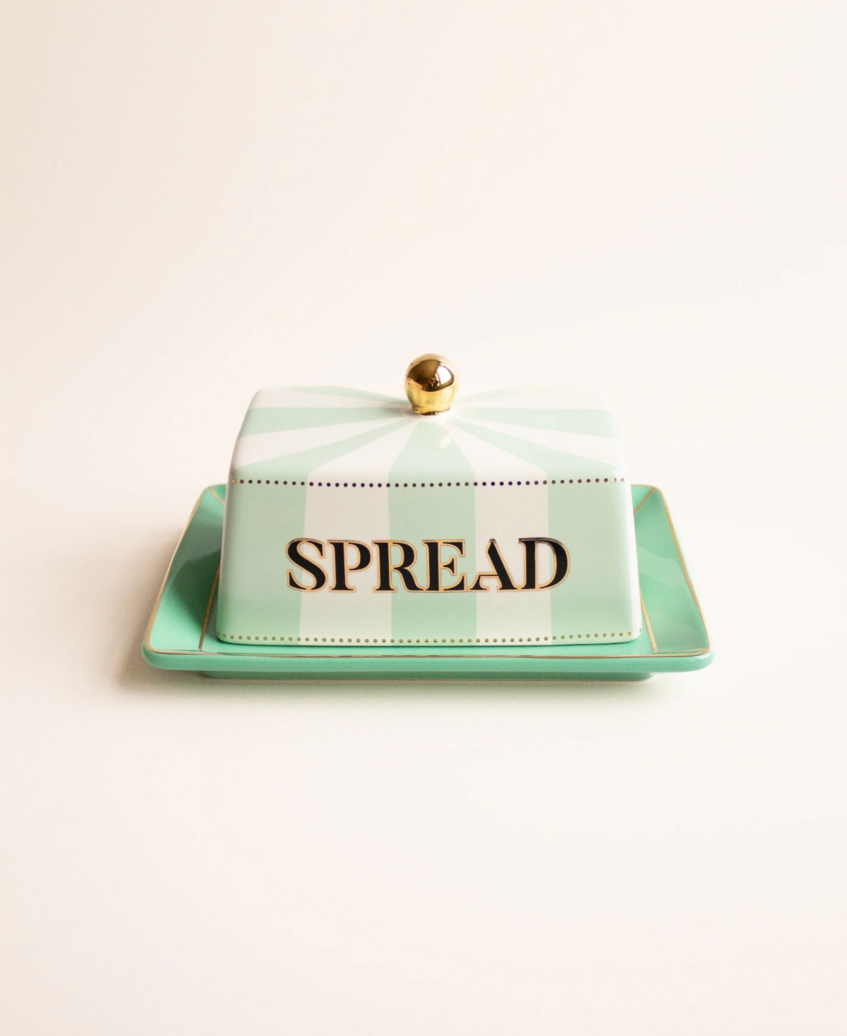 Yvonne Ellen Elephant Butter Dish In Multi