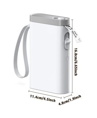 POLONO Label Maker Machine with Tape, P21-A Bluetooth Label Printer, Wireless Mini Label Makers with Multiple Templates for Organizing Office Home, White