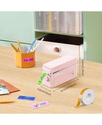 Nelko portable, Bluetooth-enabled, thermal label maker machine with tape; ideal for organizing storage, office, and home with templates