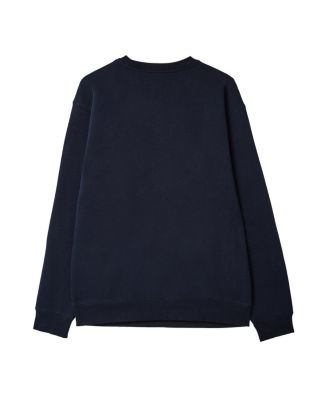 Men's and Women's Navy Indiana Fever Wallpaper Pullover Sweatshirt