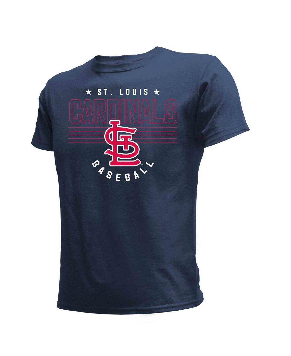 Stitches Big Boys And Girls St. Louis Cardinals 3-pack T-shirt Set In Gray