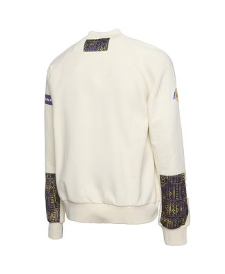 x NBA Men's Cream Los Angeles Lakers Culture Hoops Collection Premium Pullover Sweatshirt