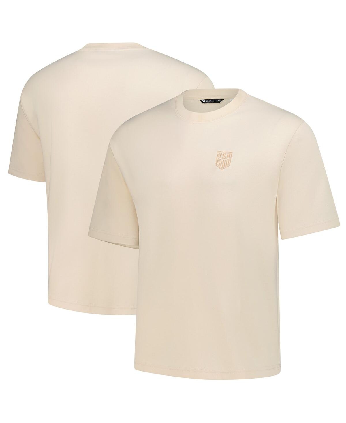 Men's and Women's Khaki Usmnt Luxe Signature Knit T-Shirt - Khaki