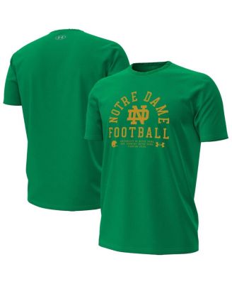 Under Armour - Men's Kelly Green Notre Dame Fighting Irish 2025 Sideline Football Performance T-Shirt