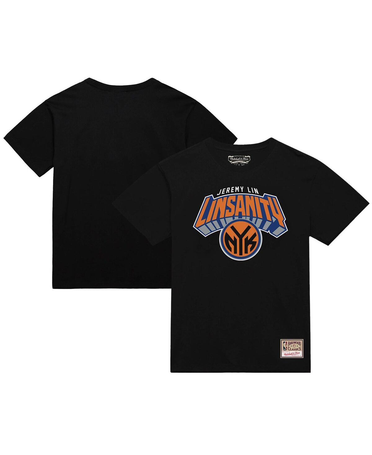 Men's Jeremy Lin Black New York Knicks Linsanity Logo T-Shirt - Black