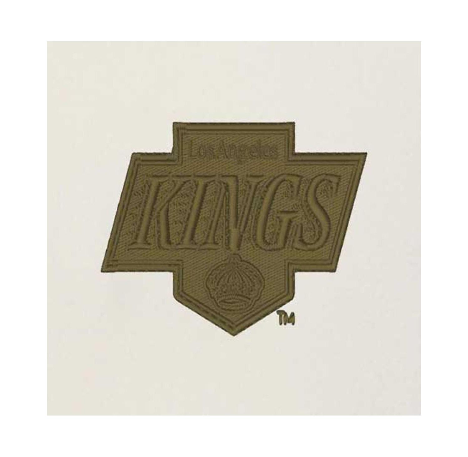 Men's Cream/Olive Los Angeles Kings Intrepid Sand Raglan Long Sleeve Hoodie T-Shirt