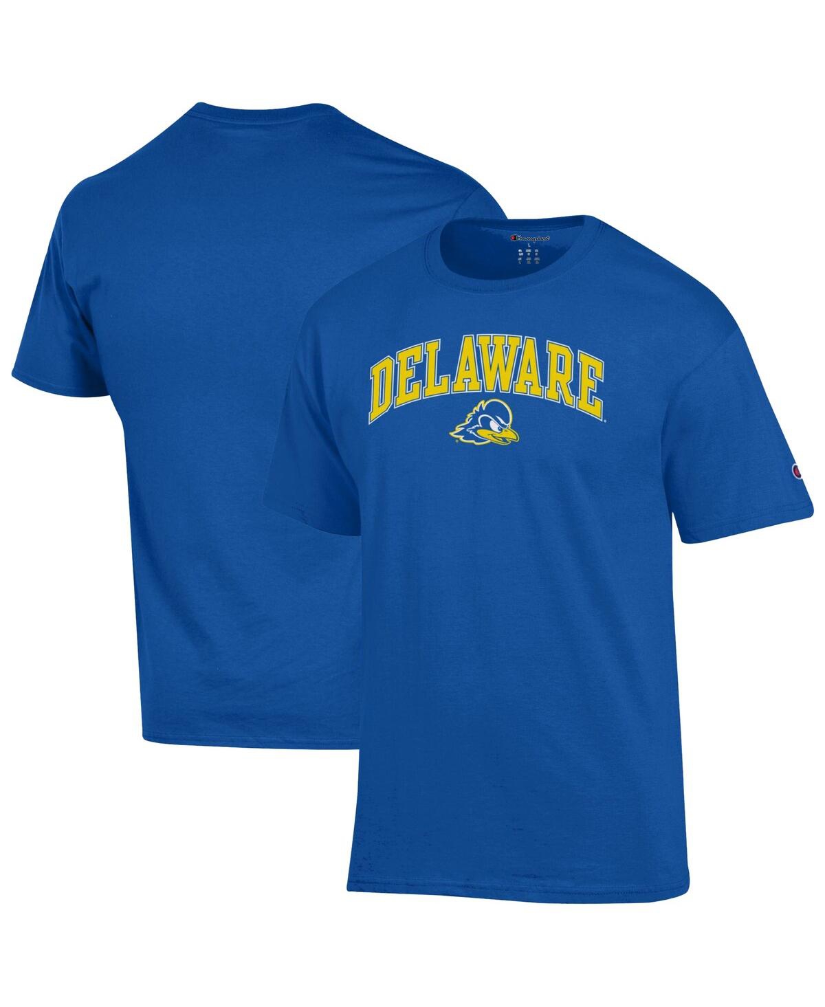 Men's Royal Delaware Fightin' Blue Hens Arch Over Logo T-Shirt - Royal