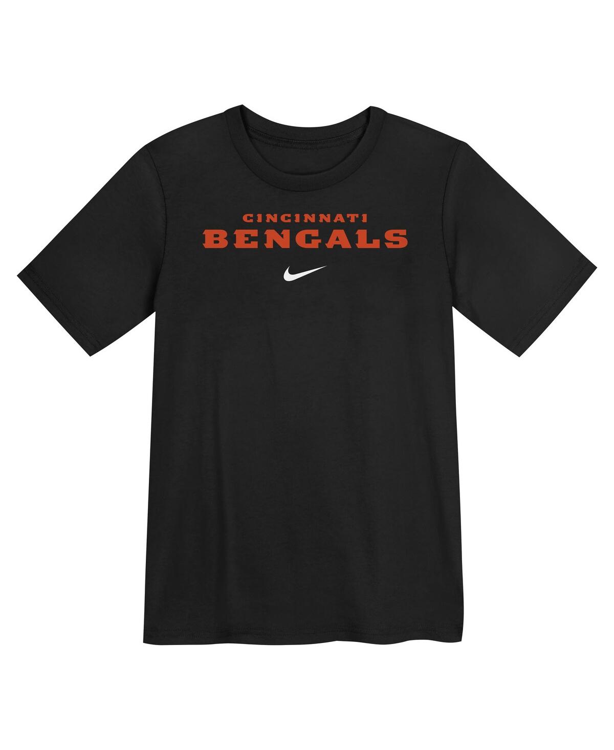 Nike Preschool Black Cincinnati Bengals Wordmark T-shirt In Black