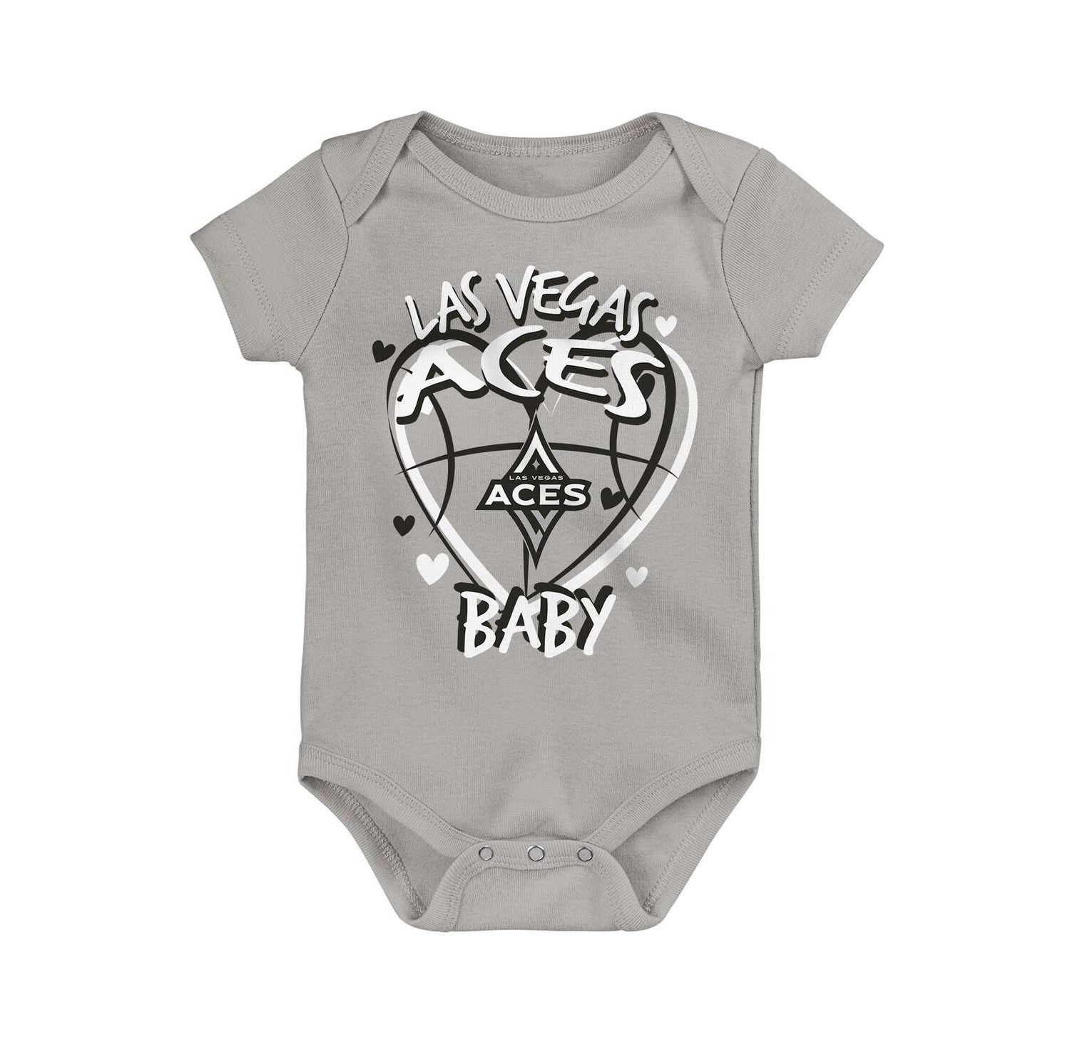 Baby Boys and Girls 3-Piece Las Vegas Aces Slide Home Creeper Set