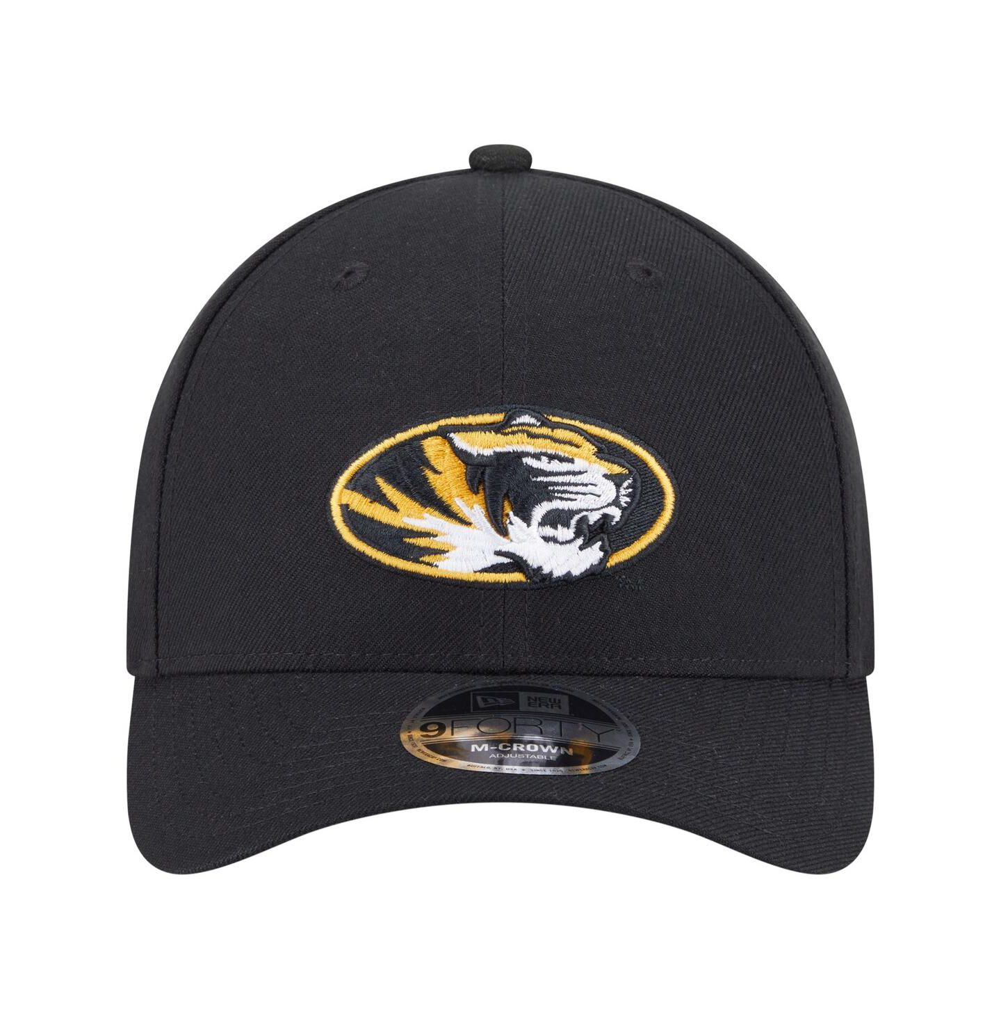 Мужская кепка New Era Black Missouri Tigers Team Collective 9FORTY M-Crown Adjustable Hat — фото 5
