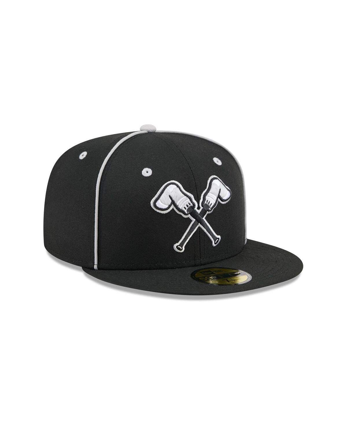 New Era Men's Black Montgomery Biscuits Theme Nights 59FIFTY Fitted Hat