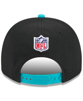 Big Boys and Girls Black/Aqua Miami Dolphins 2025 NFL Draft A-Frame 9FIFTY Snapback Hat