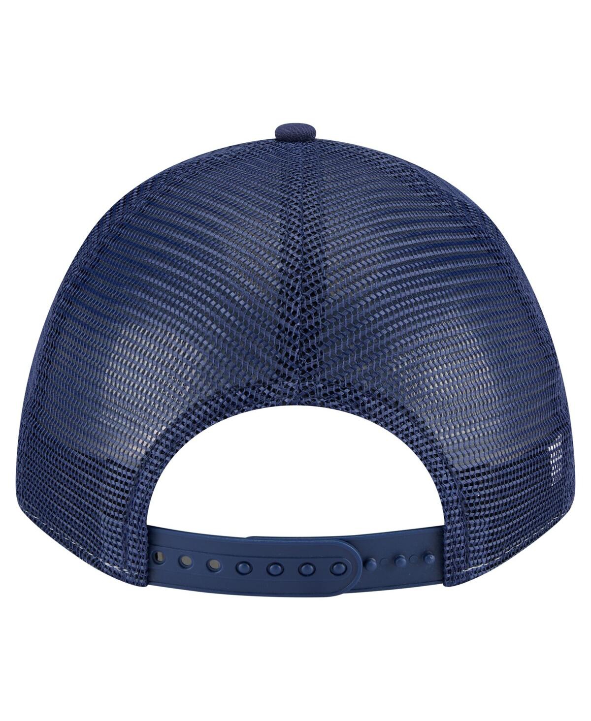 New Era Men's Light Blue/navy Miami Marlins 2-tone Color Pack 9forty M-crown A-frame Adjustable Hat In Multi