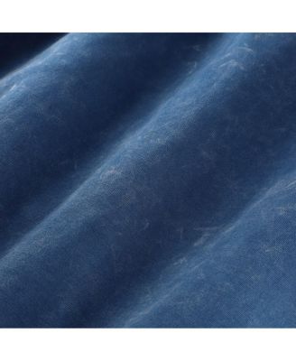 Women's&nbsp;Navy Dallas Wings Rock N Roll Collection Gwen Mineral Wash Cropped T-Shirt