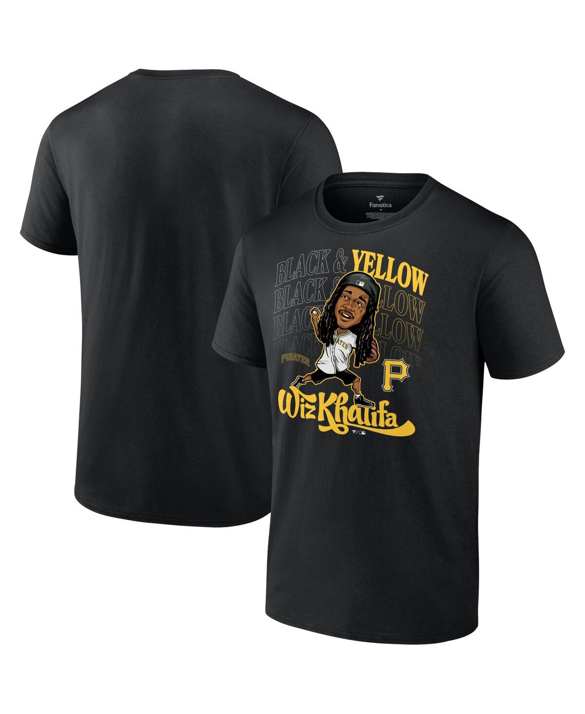 Fanatics Mto Label Men's Black Pittsburgh Pirates X Wiz Khalifa T-shirt