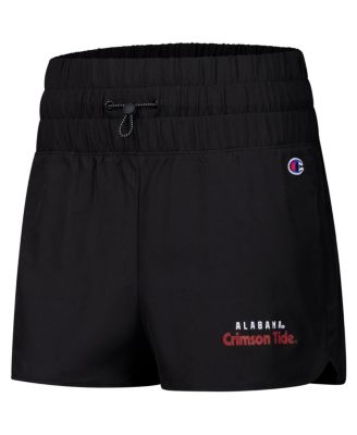 Women's Black Alabama Crimson Tide Tailgate Her Woven Shorts