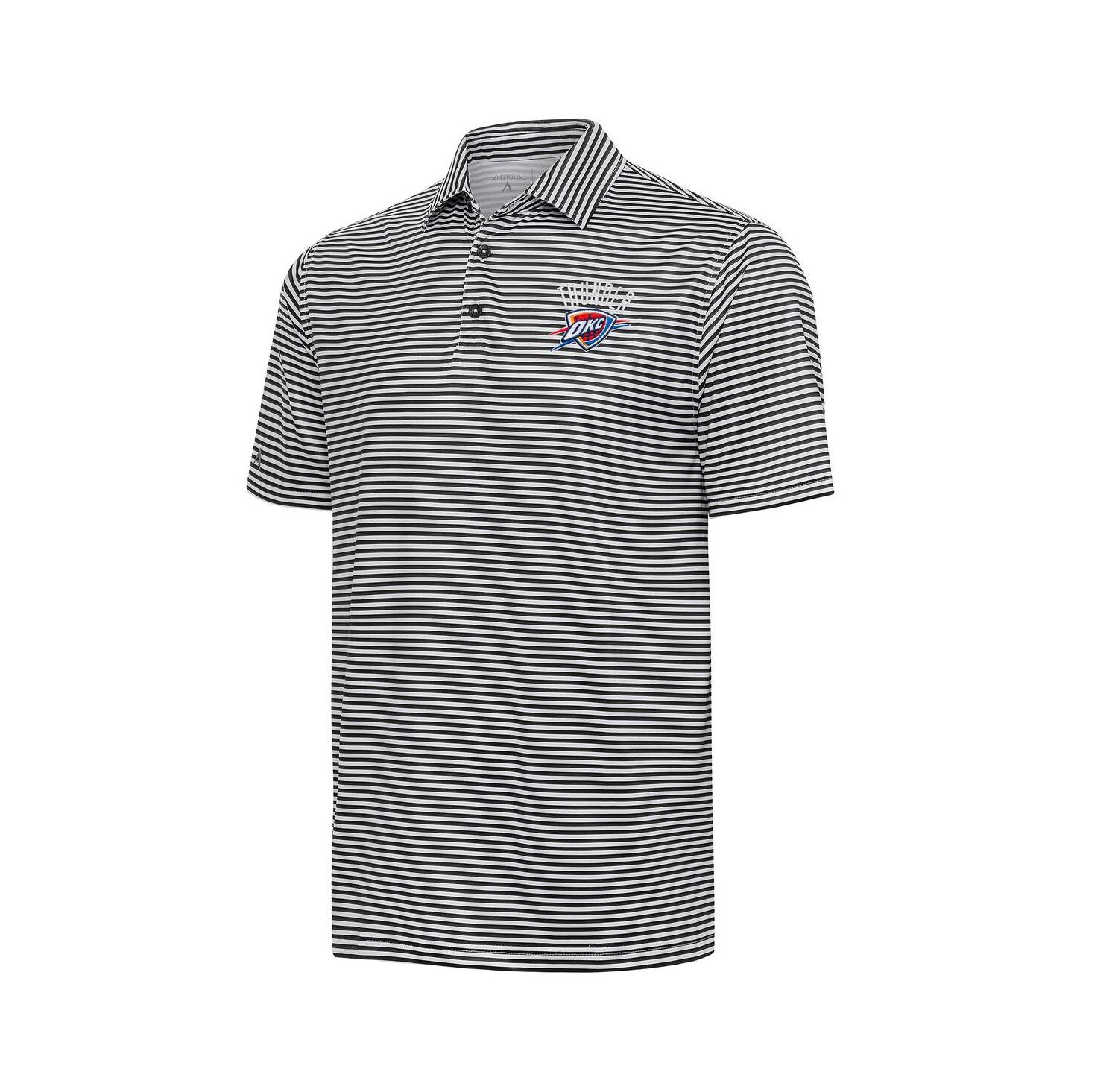 Men's Black Oklahoma City Thunder Skills Polo Shirt