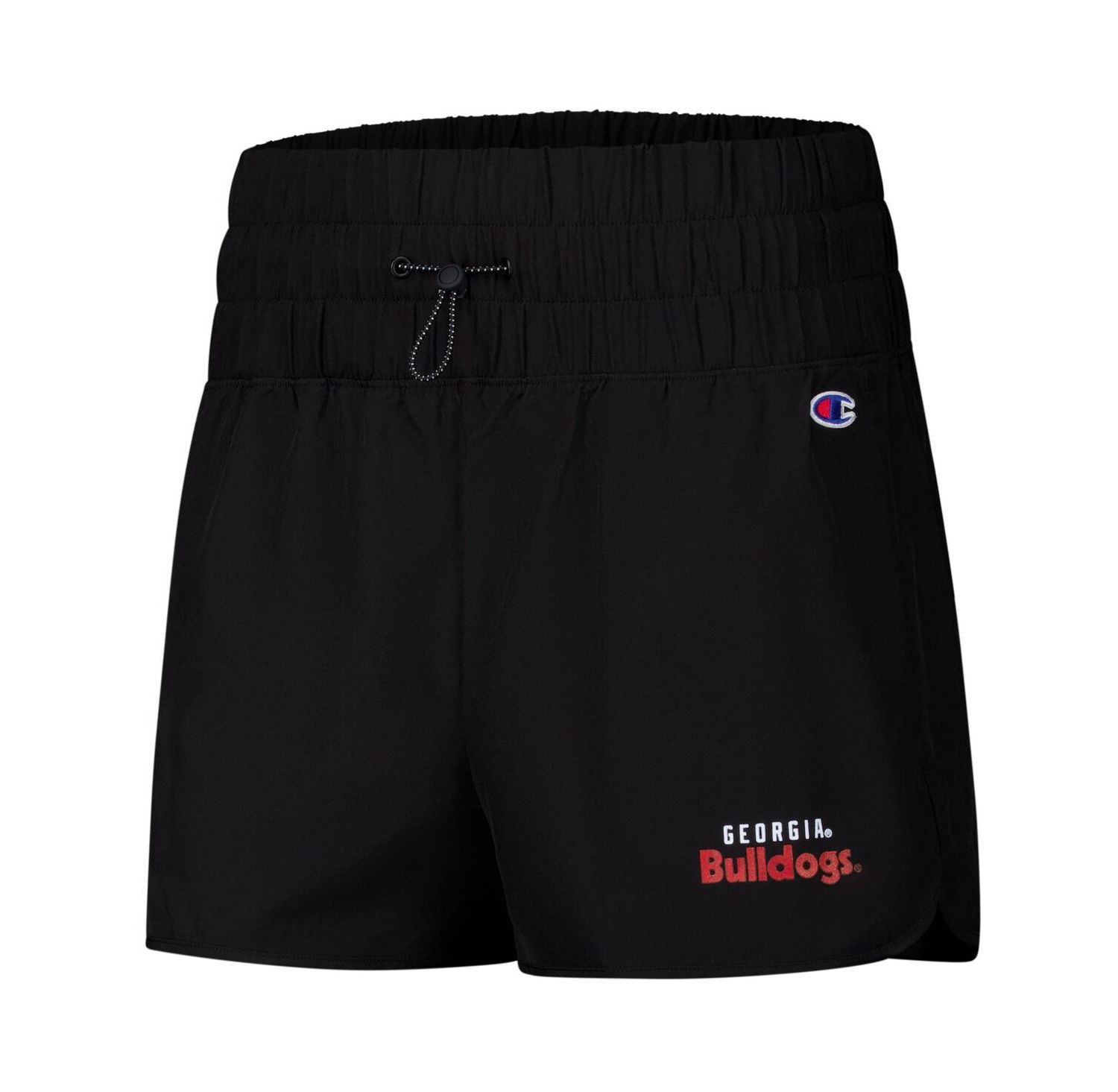 Women's Black Georgia Bulldogs Tailgate Her Woven Shorts
