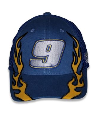Big Boys and Girls Blue Chase Elliott NAPA Flame Trucker Adjustable Hat