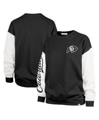 '47 Brand - Women's Black Colorado Buffaloes Double Header Rise Andie Pullover Sweatshirt