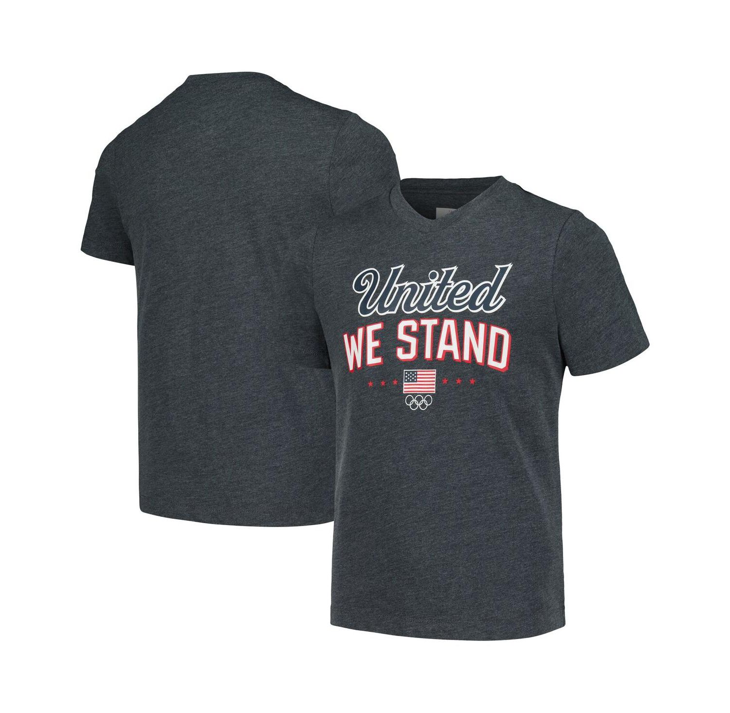 Big Girls Heather Charcoal Team USA Victory T-Shirt