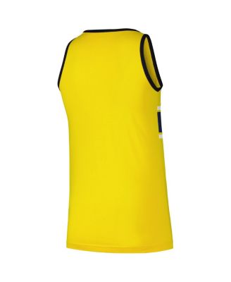 Men's Gold Milwaukee Brewers Jersey Ringer Tank Top