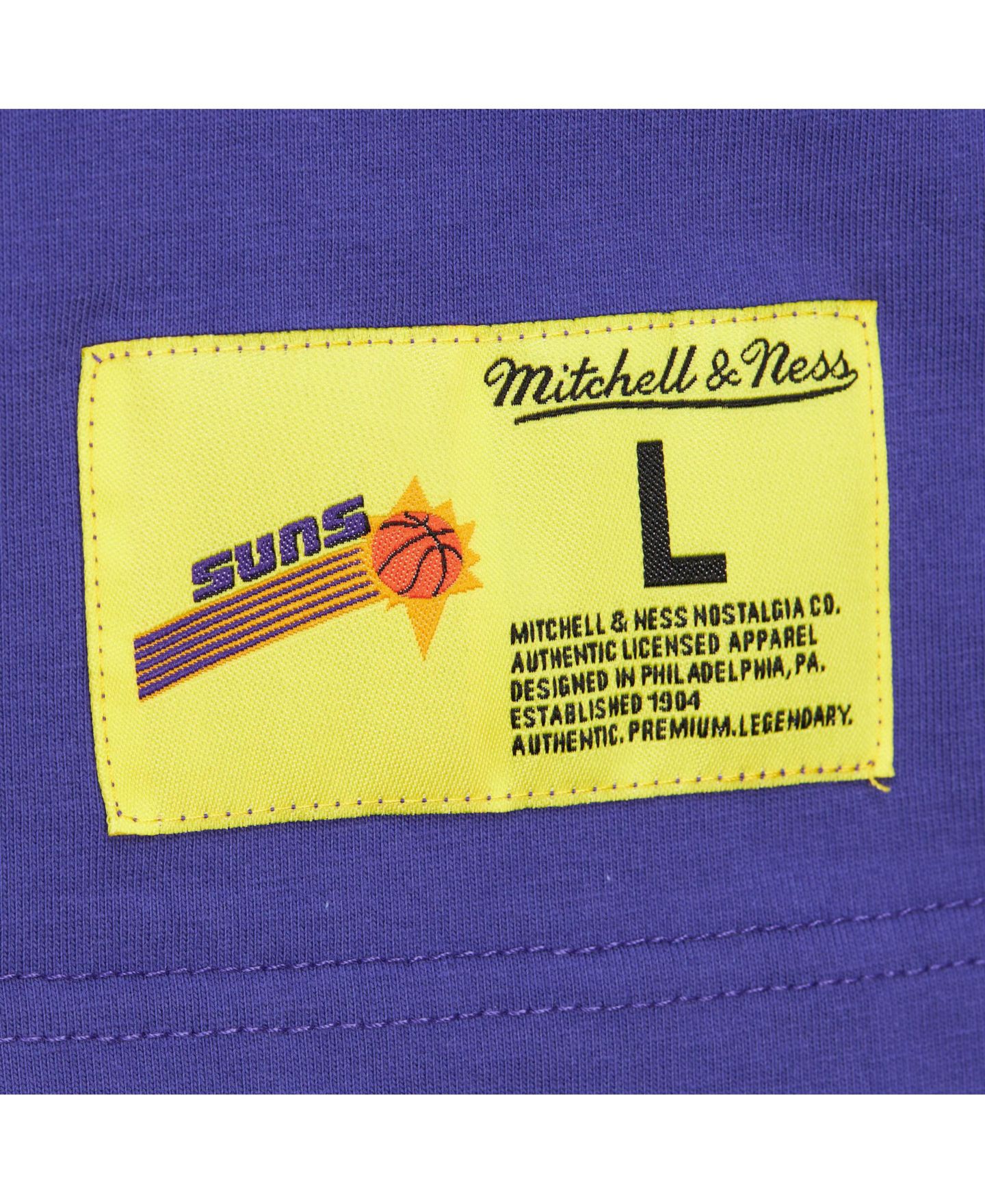 Мужская футболка Mitchell & Ness Purple Phoenix Suns Hardwood Classics Neon Nights Premium — фото 3