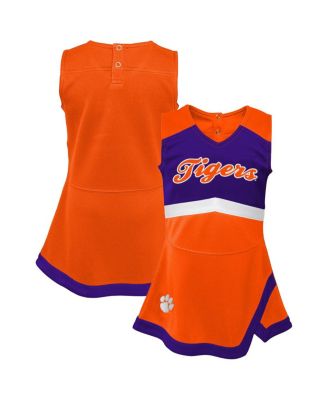Outerstuff - Big Girls Orange Clemson Tigers Cheer Captain Jumper Dress