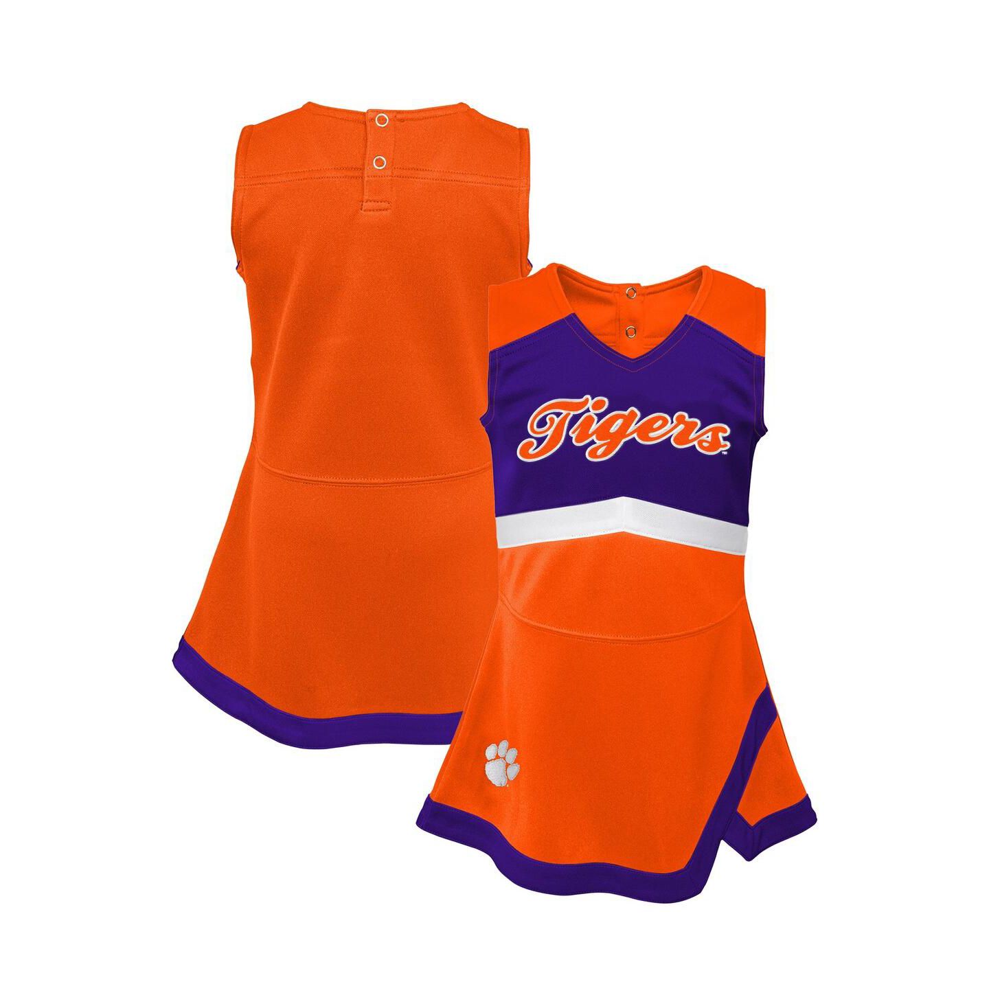 Платье Outerstuff Orange Clemson Tigers Cheer Captain Jumper Dress для девочек — фото 1