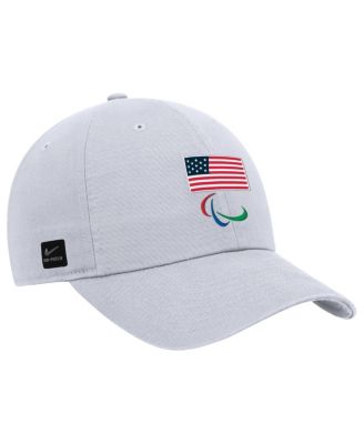 Men's White U.S. Paralympics Club Adjustable Hat