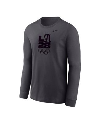 Big Boys and Girls Anthracite LA28 Summer Olympics Legend Performance Long Sleeve T-Shirt