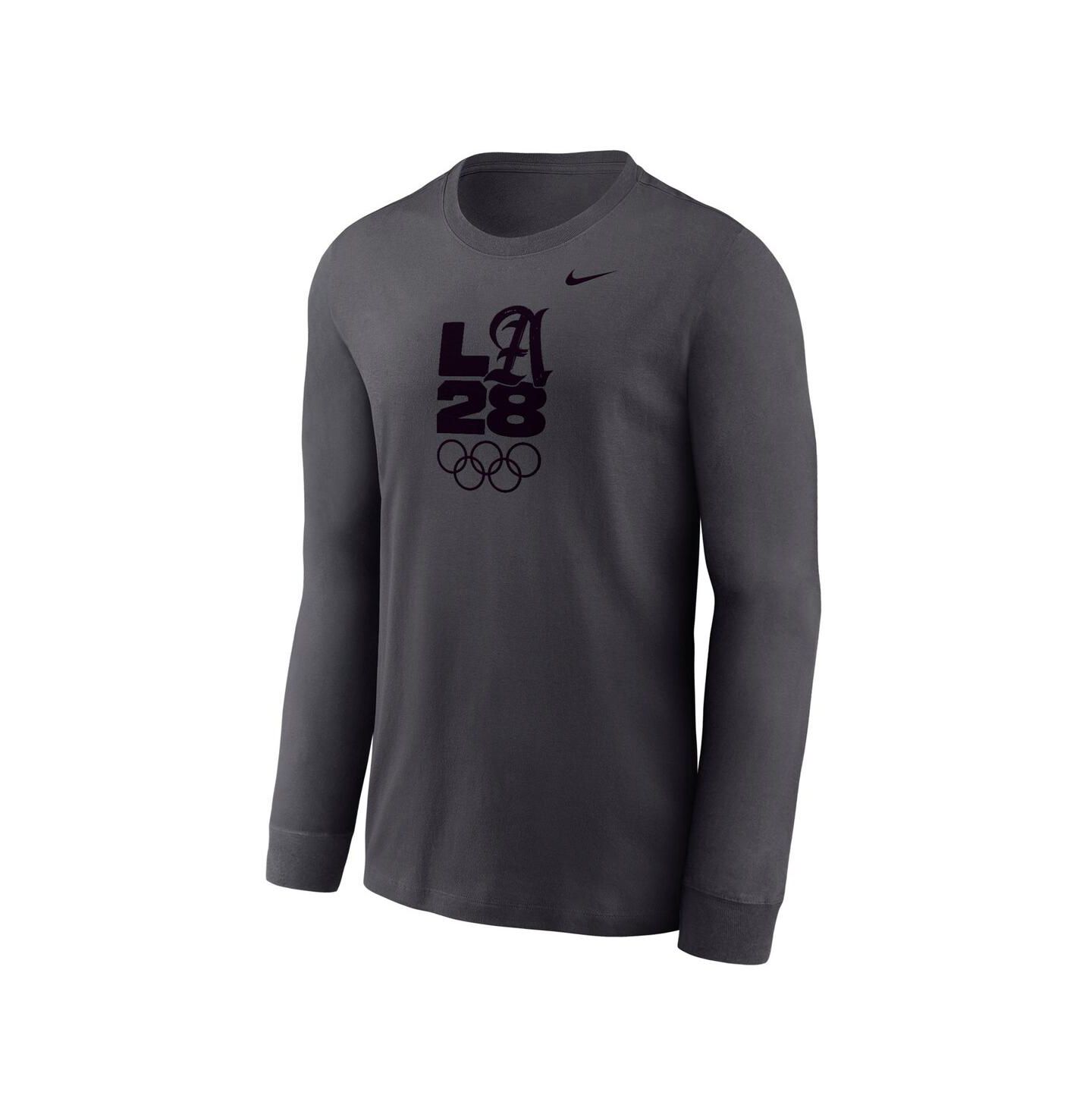 Детская футболка Nike Anthracite LA28 Summer Olympics Legend Performance Long Sleeve — фото 3