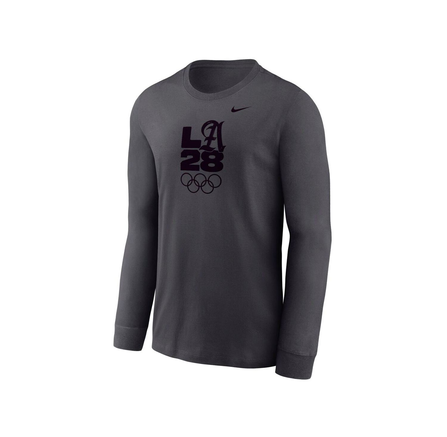 Big Boys and Girls Anthracite LA28 Summer Olympics Legend Performance Long Sleeve T-Shirt