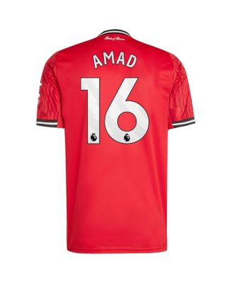Men's Amad Diallo Red Manchester United Home 2025/26 Replica Player Jersey