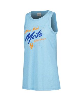 Women's Royal New York Mets Gauze High Neck Tank Top