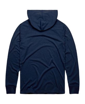 Men's Navy Boston Red Sox Lightweight Raglan Tri-Blend Pullover Hoodie