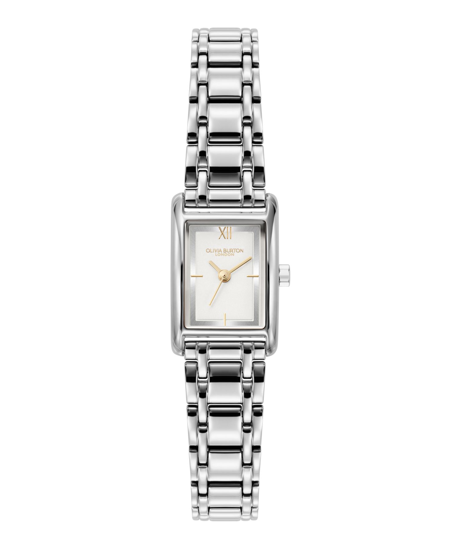 Женские часы Olivia Burton Mini Grove Silver Tone Stainless Steel Bracelet Watch, 16mm — фото 1